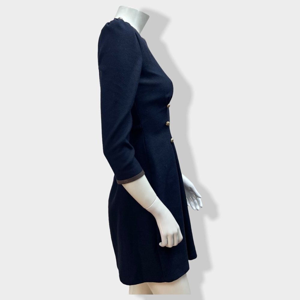 MCGINN Navy Military Style Dress - Picture 2 of 6